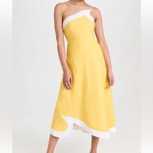 YELLOW STAUD SIRANI DRESS